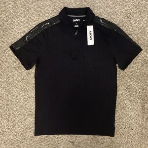 Dkny Men’s Short Sleeve Crew Neck Logo Stretch Black T-Shirt Size S